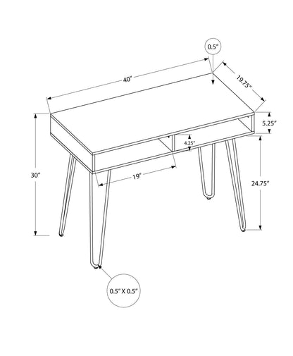 Computer Desk, Home Office, Laptop, Left And Right Set-Up, Storage Drawers, Work, Contemporary, Modern - Ego Home Furniture
