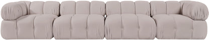 Orin - Fabric Velvet 4 Piece Modular Sofa