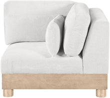 Load image into Gallery viewer, Turin - Chenille Fabric Upholstered Modular Corner Chair - Natural Base
