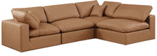 Load image into Gallery viewer, Comfy - 4 Piece Faux Leather Modular Armless Sectional
