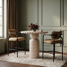 Load image into Gallery viewer, Serava - Faux Leather Upholstered Bar Stool - Tan
