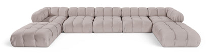 Orin - 7 Piece Modular Sectional (3 Modular Chairs, 2 Corner Chairs & 2 Ottomans)