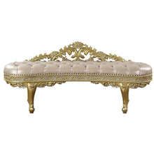 Load image into Gallery viewer, Cabriole - Synthetic Leather Bench - Gold
