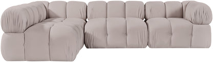 Orin - Fabric Velvet 4 Piece Modular Sectional