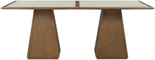Load image into Gallery viewer, Atrium - Glass Top And Wood Base Dining Table
