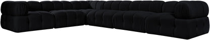 Orin - L-Shaped Velvet 6 Piece Modular Sectional