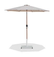 Load image into Gallery viewer, Fiji - Aluminum Patio Umbrella With Square White And Teak Base

