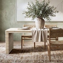 Load image into Gallery viewer, Veda - Geometric Waterfall Dining Table - White
