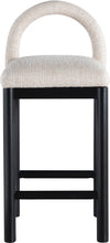 Load image into Gallery viewer, Conrad - Linen Counter Stool With Black Legs
