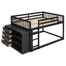 Load image into Gallery viewer, Bunk Bed With 4 Drawers And 3 Shelves

