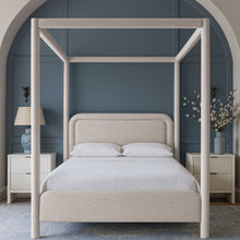 Load image into Gallery viewer, Salina - Linen Textured Fabric Upholstered Bed
