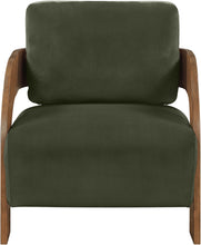 Load image into Gallery viewer, Cedra - Velvet Performance Fabric Upholstered Accent Chair - Brown Frame
