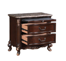 Load image into Gallery viewer, Constantine - Nightstand With Marble Top - Cherry
