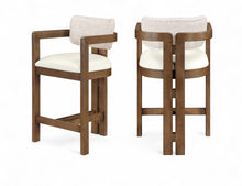 Load image into Gallery viewer, Ravina - Upholstered Counter Stool With Stained Brown Base
