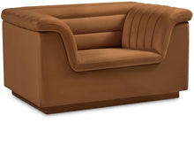 Load image into Gallery viewer, Cascade - Velvet Chair - Saddle
