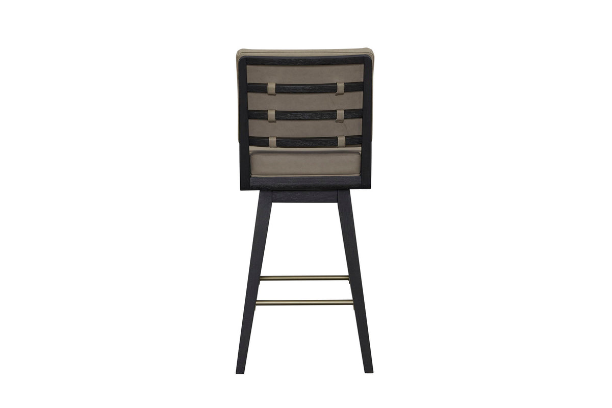 Elure - Leather Swivel Counter Sool (Set of 2)
