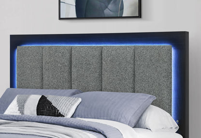 Emma - Full Bed - Black / Gray