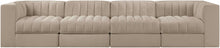 Load image into Gallery viewer, Rummi - Velvet Performance Fabric Upholstered 4 Piece Modular Sofa
