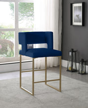 Load image into Gallery viewer, Caleb - Counter Stool with Gold Legs (Set of 2)
