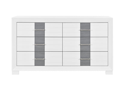 Optimus - 5 Piece Queen Bedroom Set - White