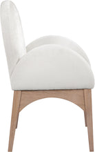 Load image into Gallery viewer, Waldorf - Chenille Dining Arm Chair With Natural Legs
