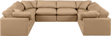 Load image into Gallery viewer, Indulge - Faux Leather 8 Piece Modular Sectional - Tan
