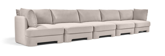 Hammond - Velvet Performance Fabric Upholstered 5 Piece Sofa - Ego Home Furniture