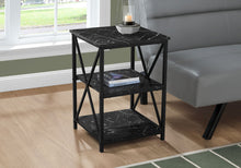 Load image into Gallery viewer, 3 Tier Accent Table, Side Marble Look Contemporary &amp; Modern

