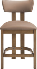 Load image into Gallery viewer, Lavrin - Vegan Leather Upholstered Counter Stool (Set of 2) - Walnut Base
