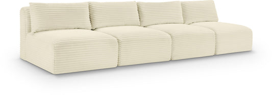 Shaggy - 4 Seat Modular Armless Sofa
