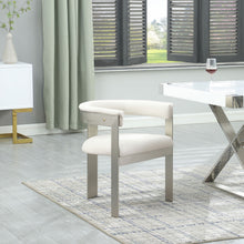 Load image into Gallery viewer, Romeo - Faux Leather Dining Chair With Silver Base (Set of 2)

