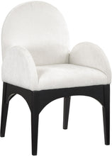 Load image into Gallery viewer, Waldorf - Chenille Dining Arm Chair With Black Legs
