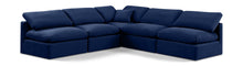 Load image into Gallery viewer, Indulge - Velvet 5 Piece Modular Corner Armless Sectional
