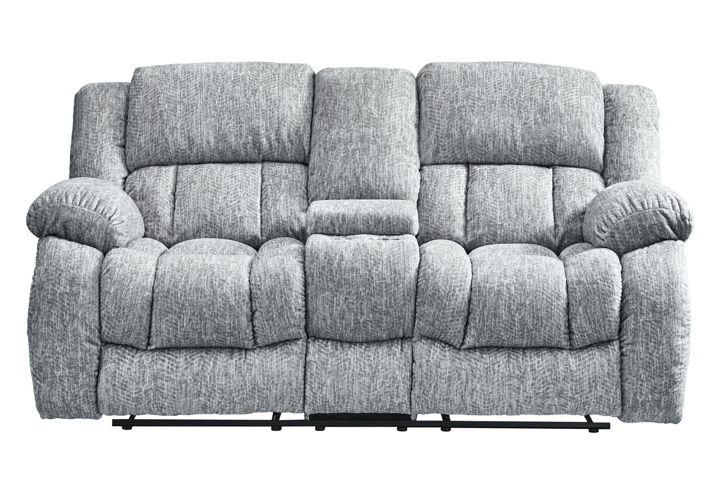 U250 - 3 Piece Living Room Set (Reclining Sofa / Console Reclining Loveseat & Glider Recliner) - Gray