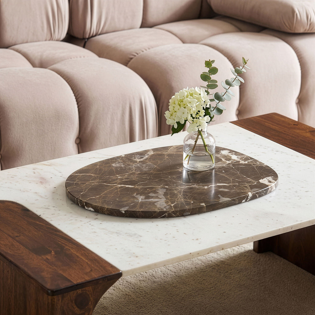 Livia - Genuine Marble Decorative Tray