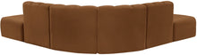 Load image into Gallery viewer, Arc - Velvet 6 Piece Corner Modular Sofa - Saddle
