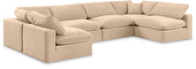 Load image into Gallery viewer, Comfy - 6 Piece Velvet Modular Armless Sectional
