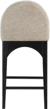 Load image into Gallery viewer, Waldorf - Chenille Stool With Black Legs
