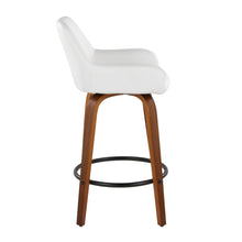Load image into Gallery viewer, Daniella - Contemporary Fixed Height Counter Stool With Swivel With Round Footrest (Set of 2)
