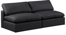 Load image into Gallery viewer, Comfy - Faux Leather Modular Armless Sofa 2 Seats
