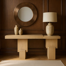 Load image into Gallery viewer, Anzio - Oak Veneer And Solid Wood Console Table
