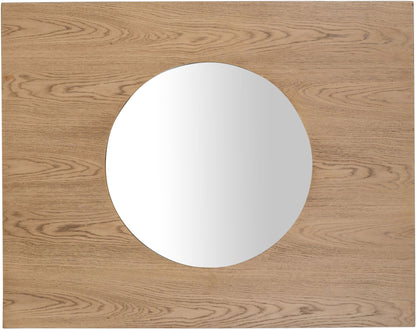 Optic - Oak Wood Frame Mirror