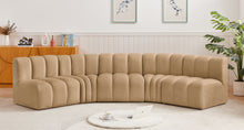 Load image into Gallery viewer, Arc - Velvet 5 Piece U-Shaped Modular Sofa
