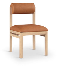 Load image into Gallery viewer, Roundhill - Faux Leather Dining Chair (Set of 2) - Natural Frame
