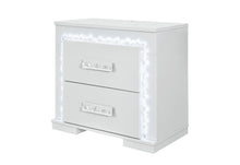 Load image into Gallery viewer, Naomi - Nightstand With LED - Silver
