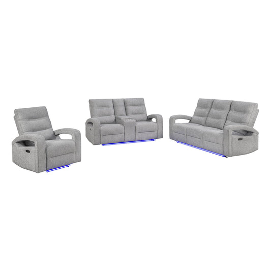 Isolde - Power Reclining Set With LED Lighting