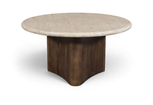 Load image into Gallery viewer, Pietra - Travertine And Mango Wood Table
