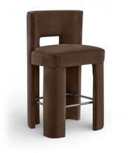 Load image into Gallery viewer, Zuno - Velvet Performance Fabric Upholstered Bar Stool (Set of 2)

