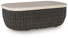 Load image into Gallery viewer, Kimora - Rectangular Cocktail Table - Beige / Dark Brown
