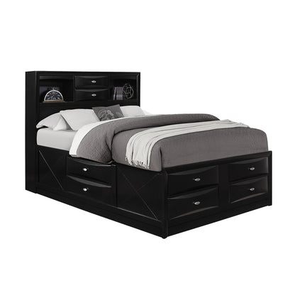 Lucille - Bed With Storage And Bookcase Headboard